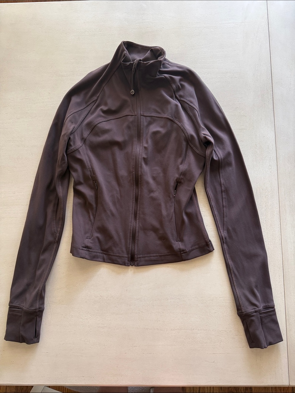 Women's Brown Full-Zip Performance Jacket